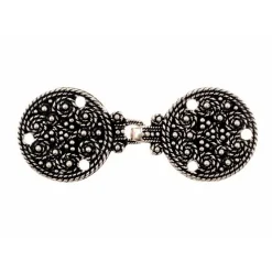 Viking Kappe Lås Birka, Forsølvede