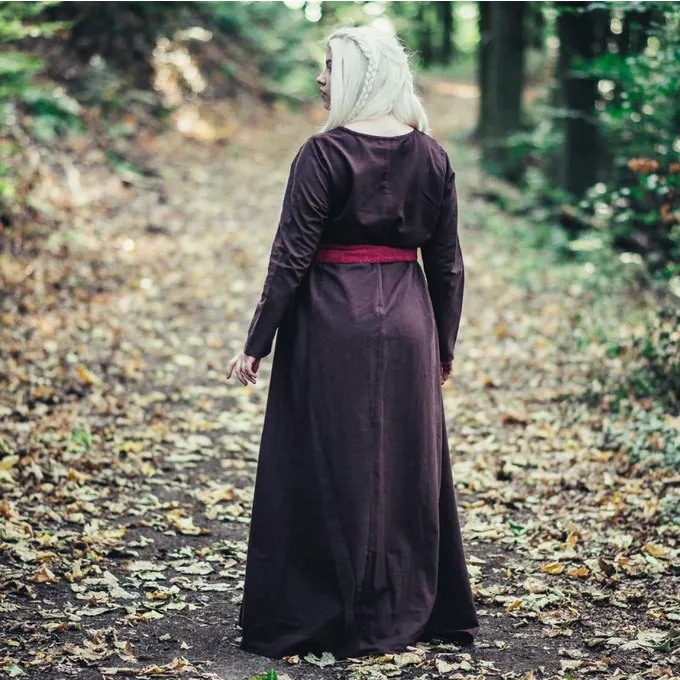 Leonardo Carbone Viking Kjole Lina, Mørkebrun - Billede 3