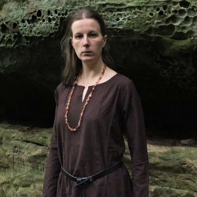 Leonardo Carbone Viking Kjole Lina, Mørkebrun - Billede 5