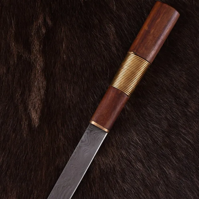 SPQR Viking Kniv Kattegat, Damaskus Stål - Billede 2