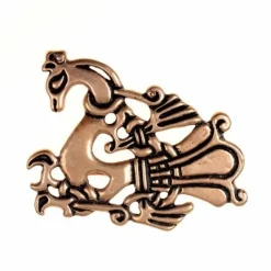 Viking Påfugl Broche, Forsølvede