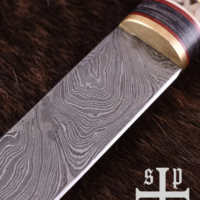SPQR Viking Seax Thingvellir, Damaskus Stål - Billede 3