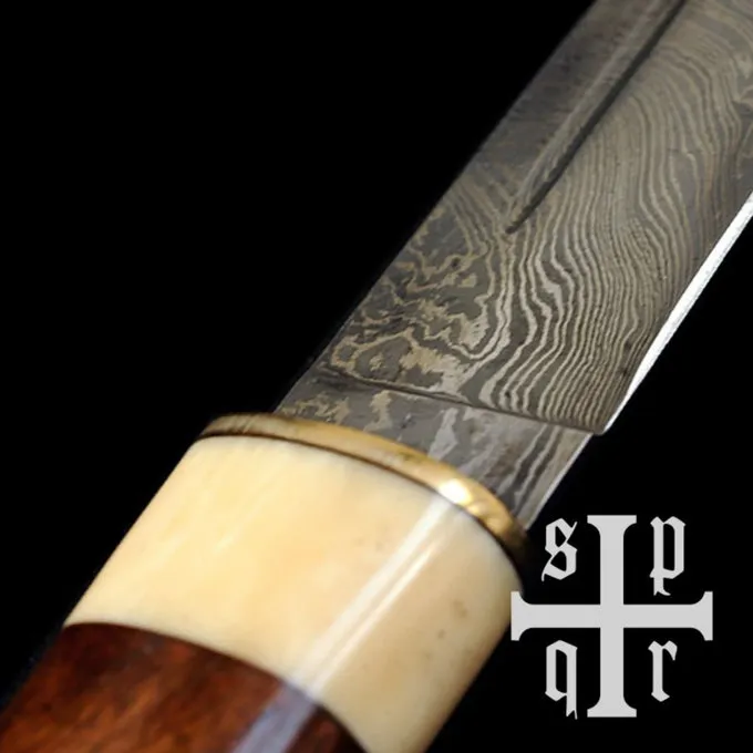 SPQR Viking Seax Wexford, Damaskus Stål - Billede 2