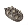 Viking Skildpadde Broche Birka, Grav 860, Forsølvede