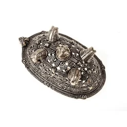 Viking Skildpadde Broche Birka, Grav 860, Forsølvede