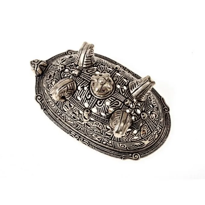 Viking Skildpadde Broche Birka, Grav 860, Forsølvede
