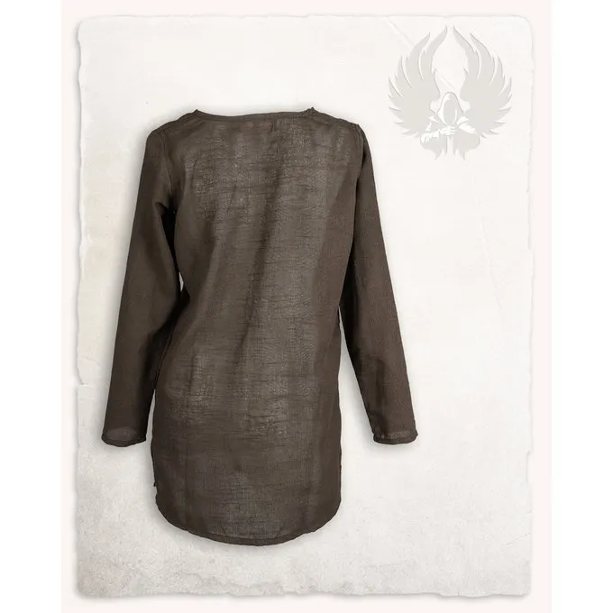 Mytholon Viking Tunika Tronde Linned, Brun - Billede 3