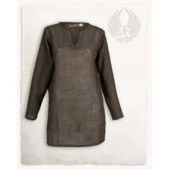 Mytholon Viking Tunika Tronde Linned, Brun