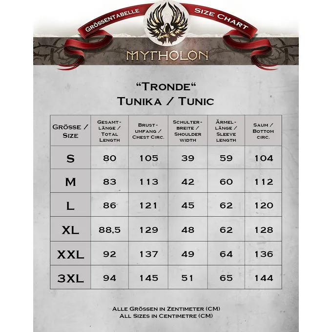 Mytholon Viking Tunika Tronde Linned, Brun - Billede 4