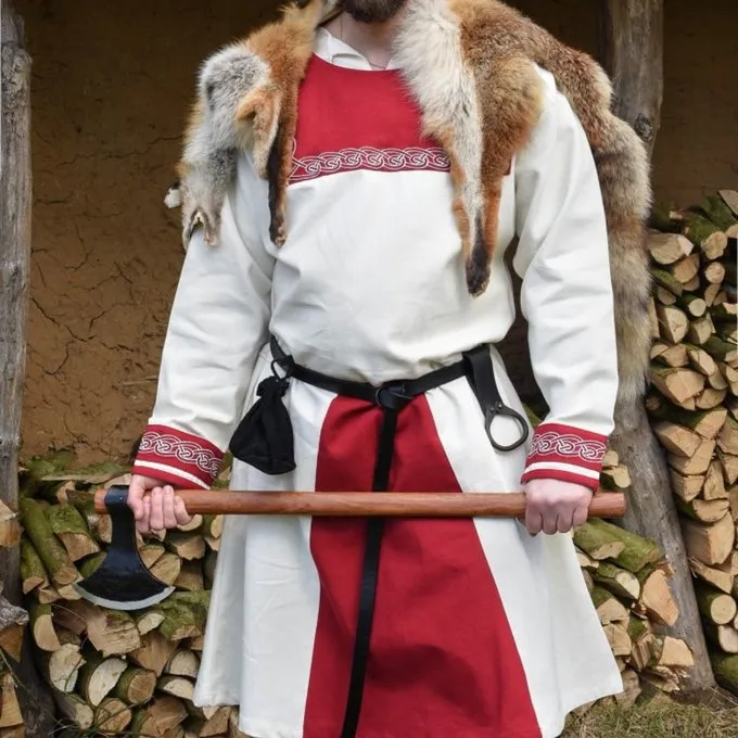Viking Tunika Viborg, Naturlig-rød - Billede 5