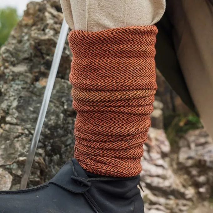 Leonardo Carbone Viking Winingas Herringbone Motiv Frode, Orange - Billede 3