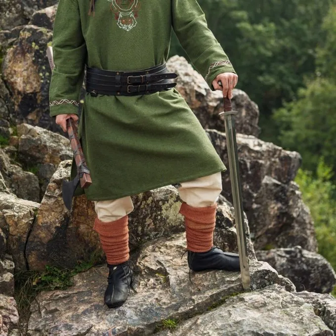 Leonardo Carbone Viking Winingas Herringbone Motiv Frode, Orange - Billede 5