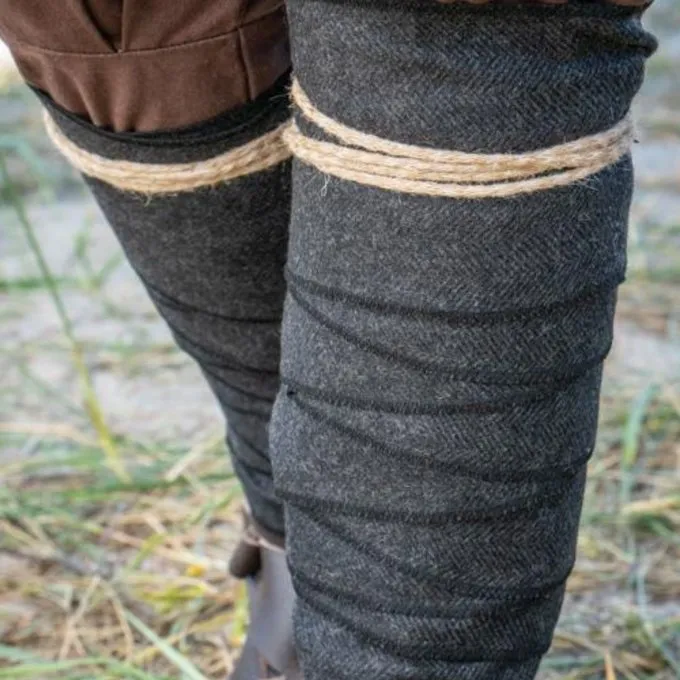 Epic Armoury Viking Winingas Herringbone Motiv, Sort - Billede 3