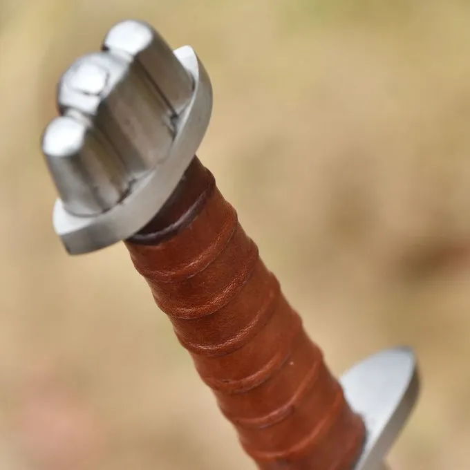 Ulfberth Vikinge-sværd Med Fliget Knæk Kampklar, Kort - Billede 4