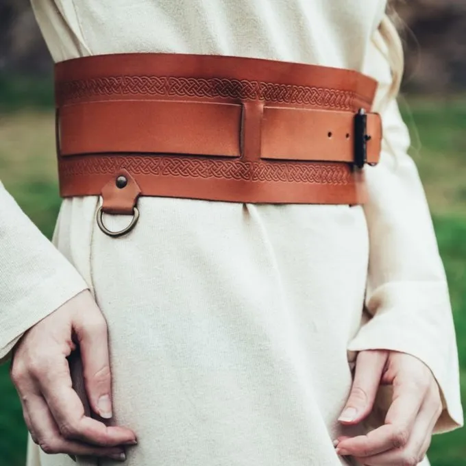 Leonardo Carbone Vikingebælte Sigrid, Lysebrunt - Billede 4