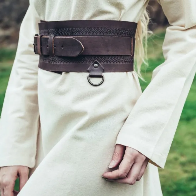 Leonardo Carbone Vikingebælte Sigrid, Mørkebrunt - Billede 2