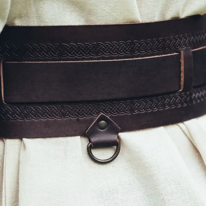 Leonardo Carbone Vikingebælte Sigrid, Mørkebrunt - Billede 5