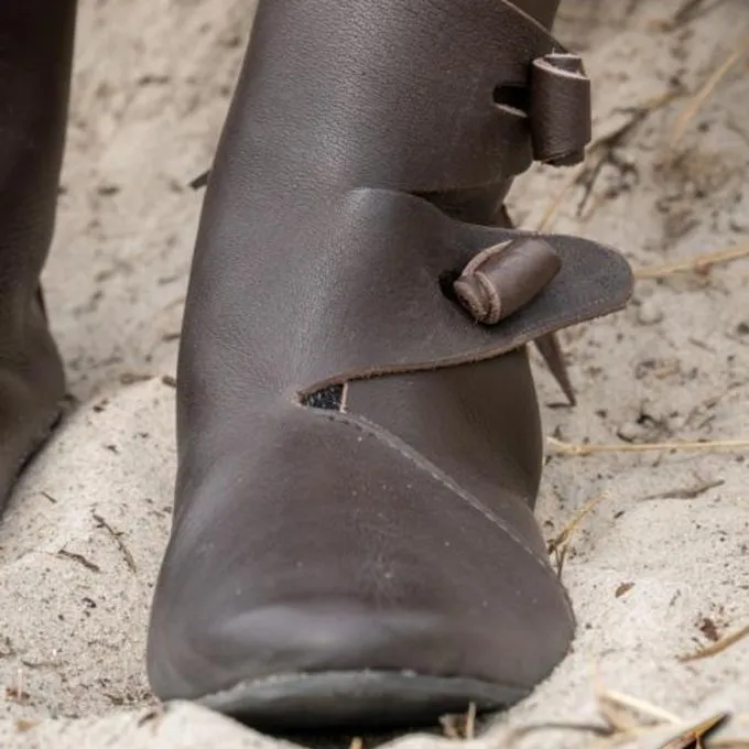 Epic Armoury Vikingesko Jorvik Med Gummisål, Brun - Billede 5