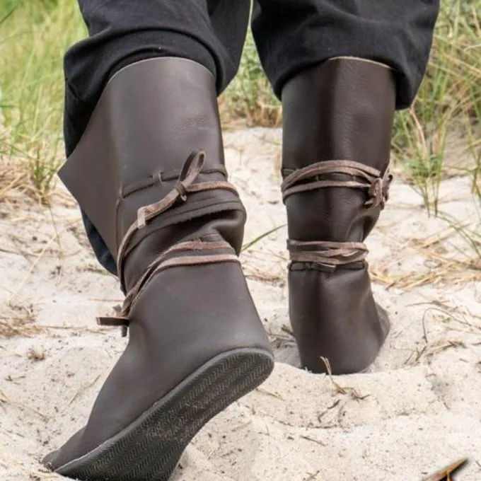 Epic Armoury Vikingestøvler Rolf, Brune - Billede 4