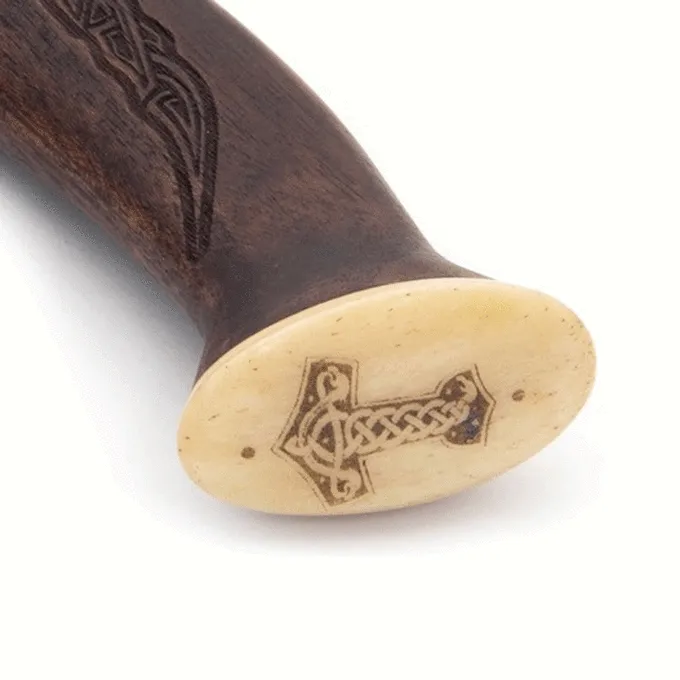 Windlass Steelcrafts Vikinghåndøks I Rustfrit Stål Med Mjolnir - Billede 2