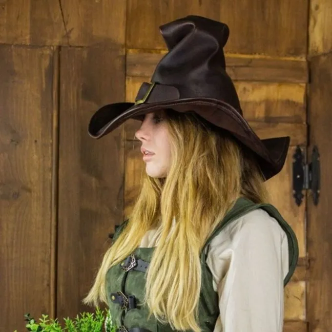 Rawblade Witch Hat Morgana, Deluxe, Brown - Billede 5