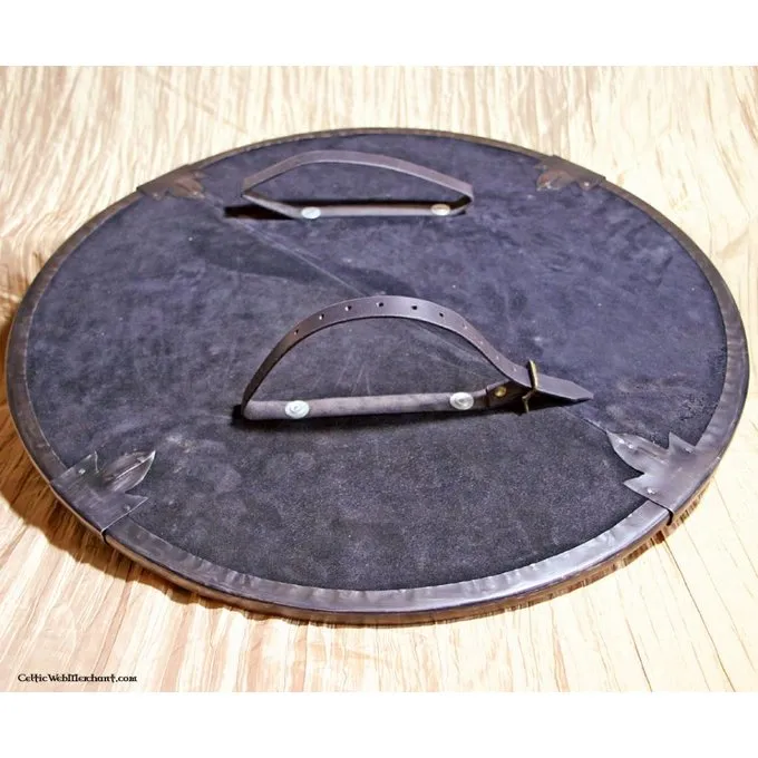 Deepeeka Wooden Runde Skjold Med Kors - Billede 3