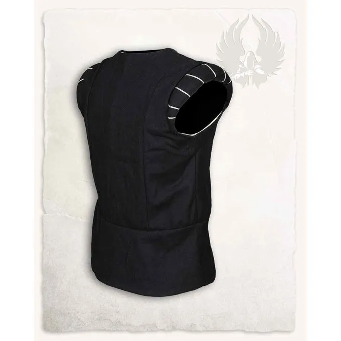 Mytholon Wool Renaissance Doublet Geoffrey, Sort - Billede 2