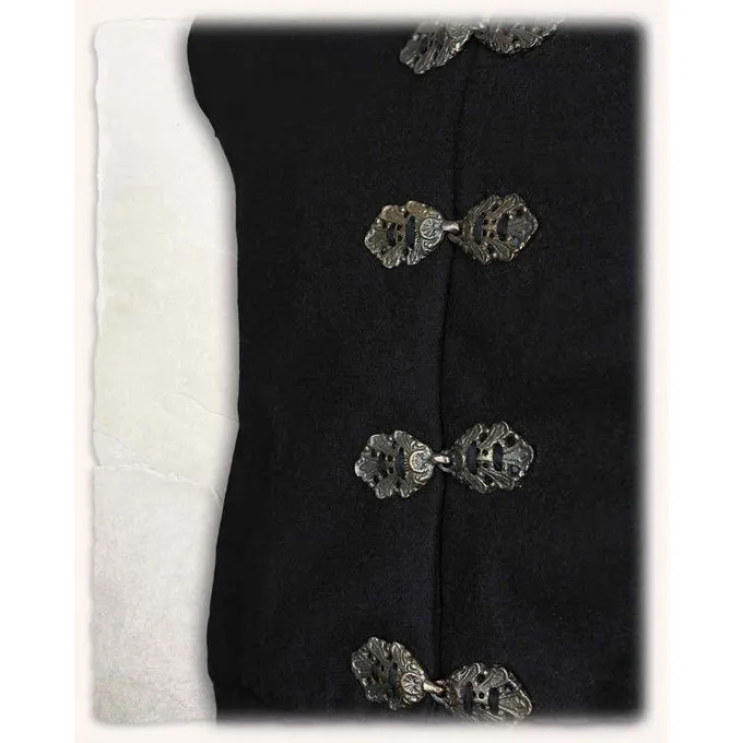 Mytholon Wool Renaissance Doublet Geoffrey, Sort - Billede 3